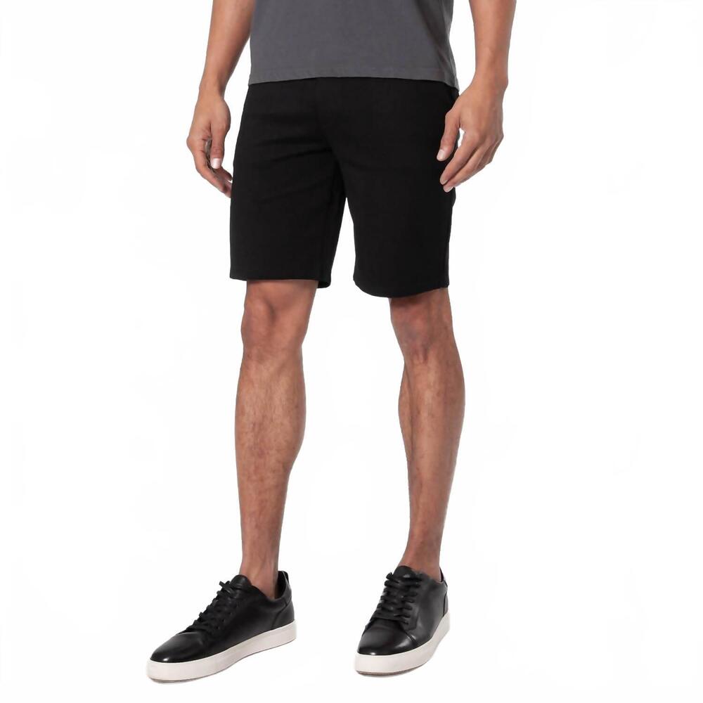 NEW TRUE CLASSIC men’s comfort knit chino shorts in black